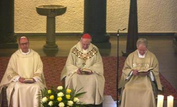 Priester beim Pontifikalamt am 20. August 2011