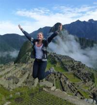 Elisabeth Birkner am Machu Picchu