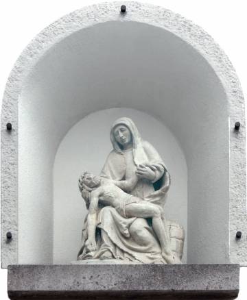 Pietà in der Choraußenwand