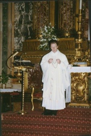 Pfarrer Schlede 1992 in Maria Maggiore