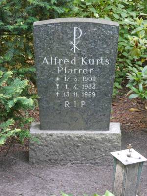 Grabstätte von Alfred Kurts auf dem Sankt-Matthias-Friedhof