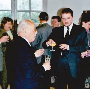 Peter Langner mit Piotr Szczerbaniewicz